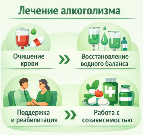 лечение алкоголизма в Твери этапы